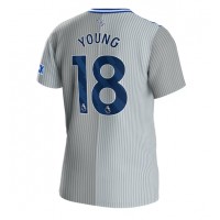 Everton Ashley Young #18 Tretí futbalový dres 2023-24 Krátky Rukáv
